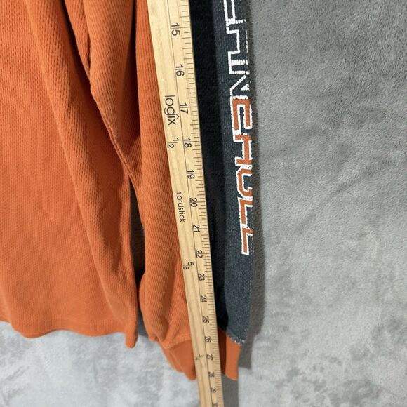 Vtg American Eagle AE77 L Orange Long Sleeve Shirt Boardriding Y2K Jesse Pinkman - Picture 6 of 8